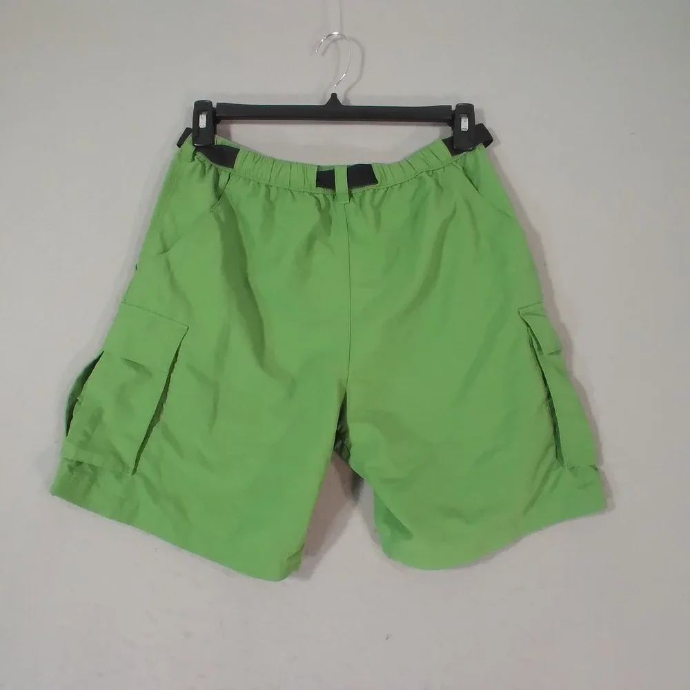 Lands End cargo hiking‎ shorts men's 34 x 8 green Comfort waist Dri-Fit outdoor